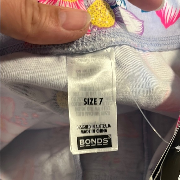 Bonds Purple and Pink Floral Shorts - Picture 2 of 2